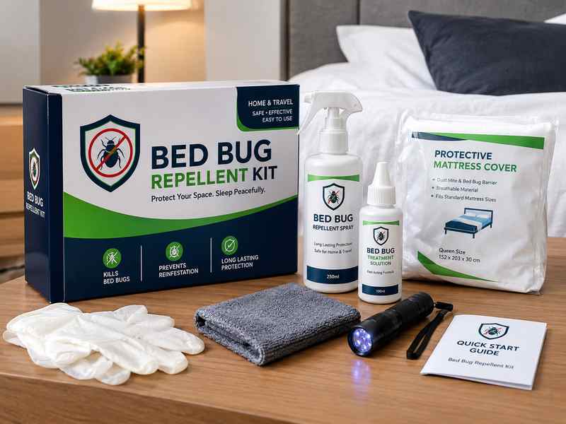 Bed bug treatment in progress